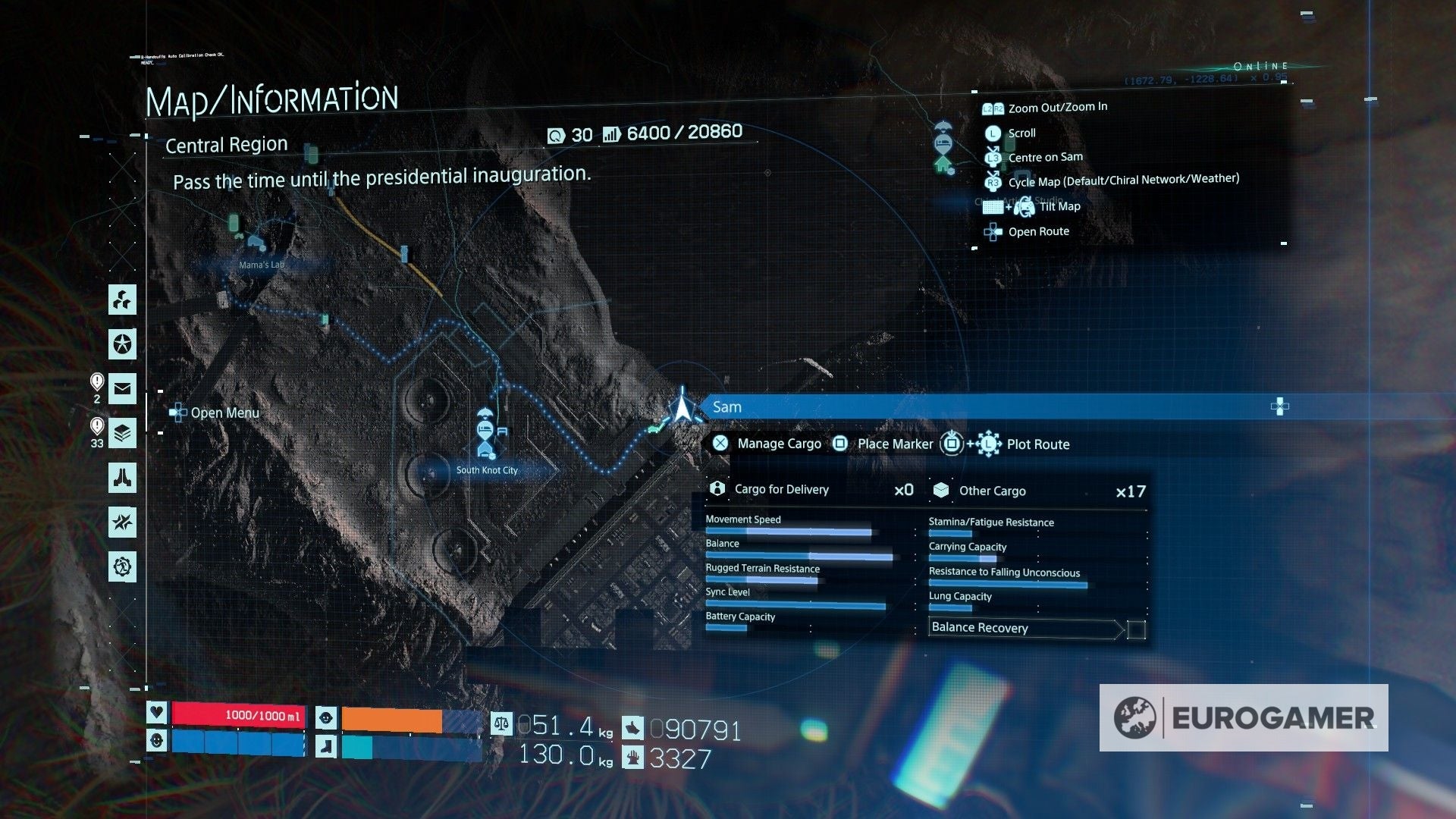 Death Stranding Memory Chip locations What 'glowing' objects mean and